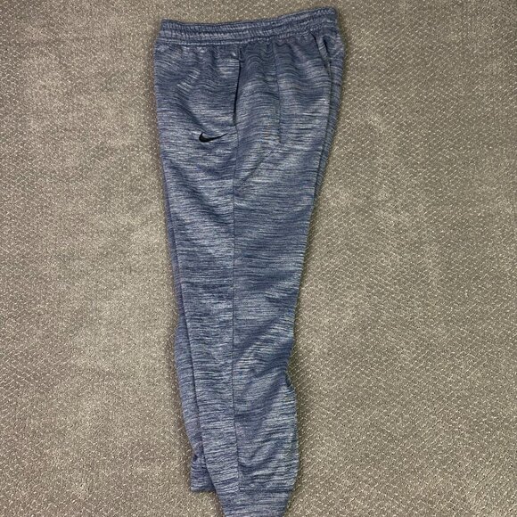 Nike Joggers Sweatpants Mens Large Blue Heather Spotlight Basketball Gym Pants - Picture 7 of 15